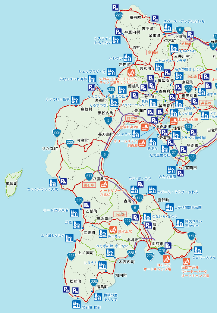 北海道地図も便利な「北の道ナビ」～道南マップ